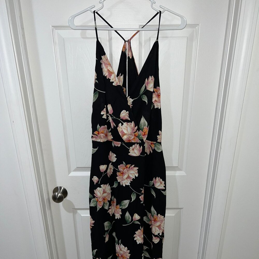 Lush - Black Floral Maxi Dress | NWT (XL)